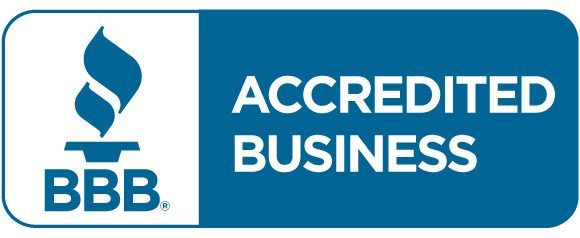 Accredited Business Seal in PMS 7469 horiz